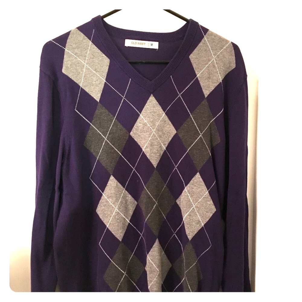 Purple and Grey Sweater